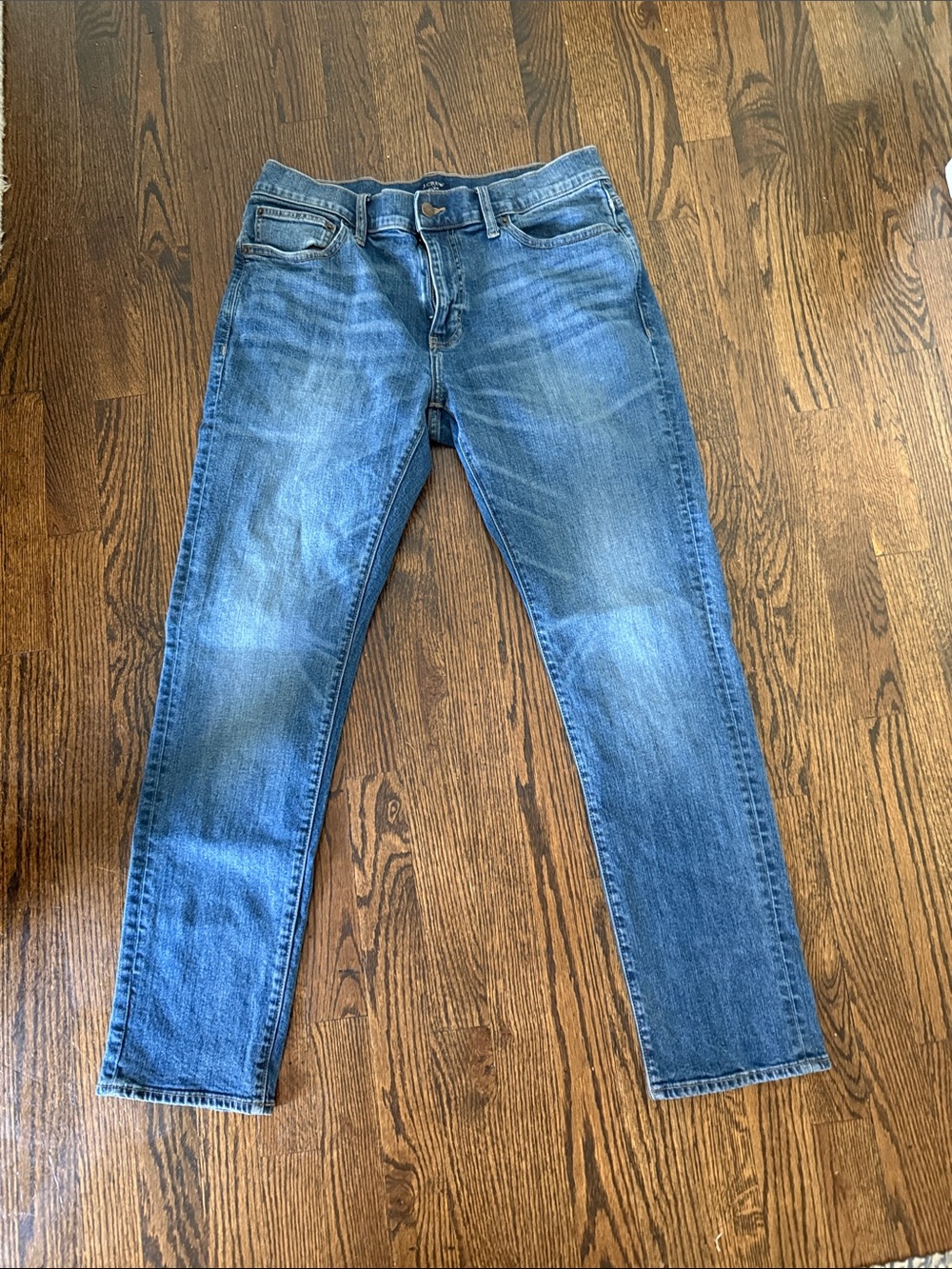 J. Crew Factory Men's Slim Straight Jeans - Blue Denim